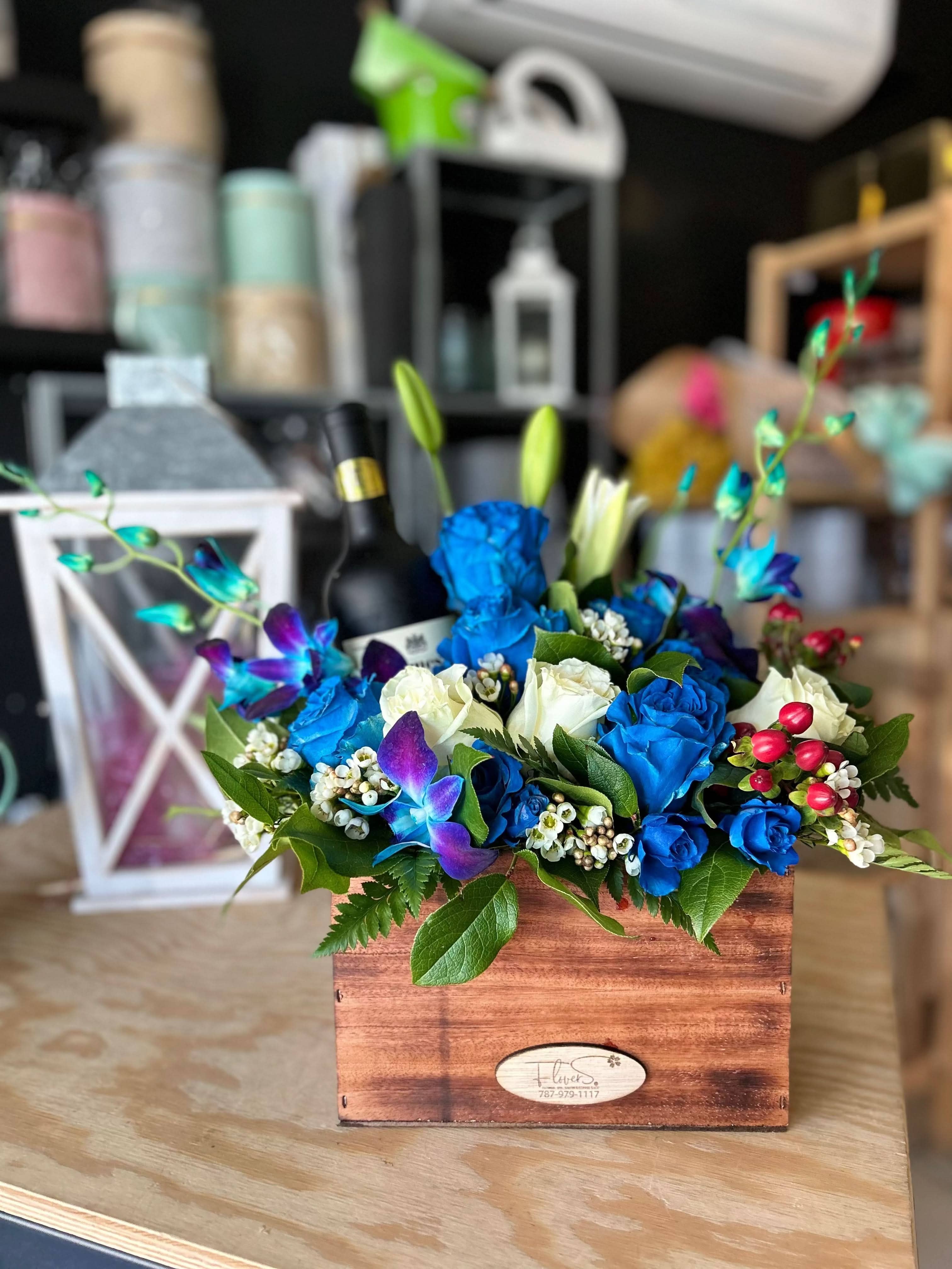 Wine Delight - FLOVERS Flower Shop